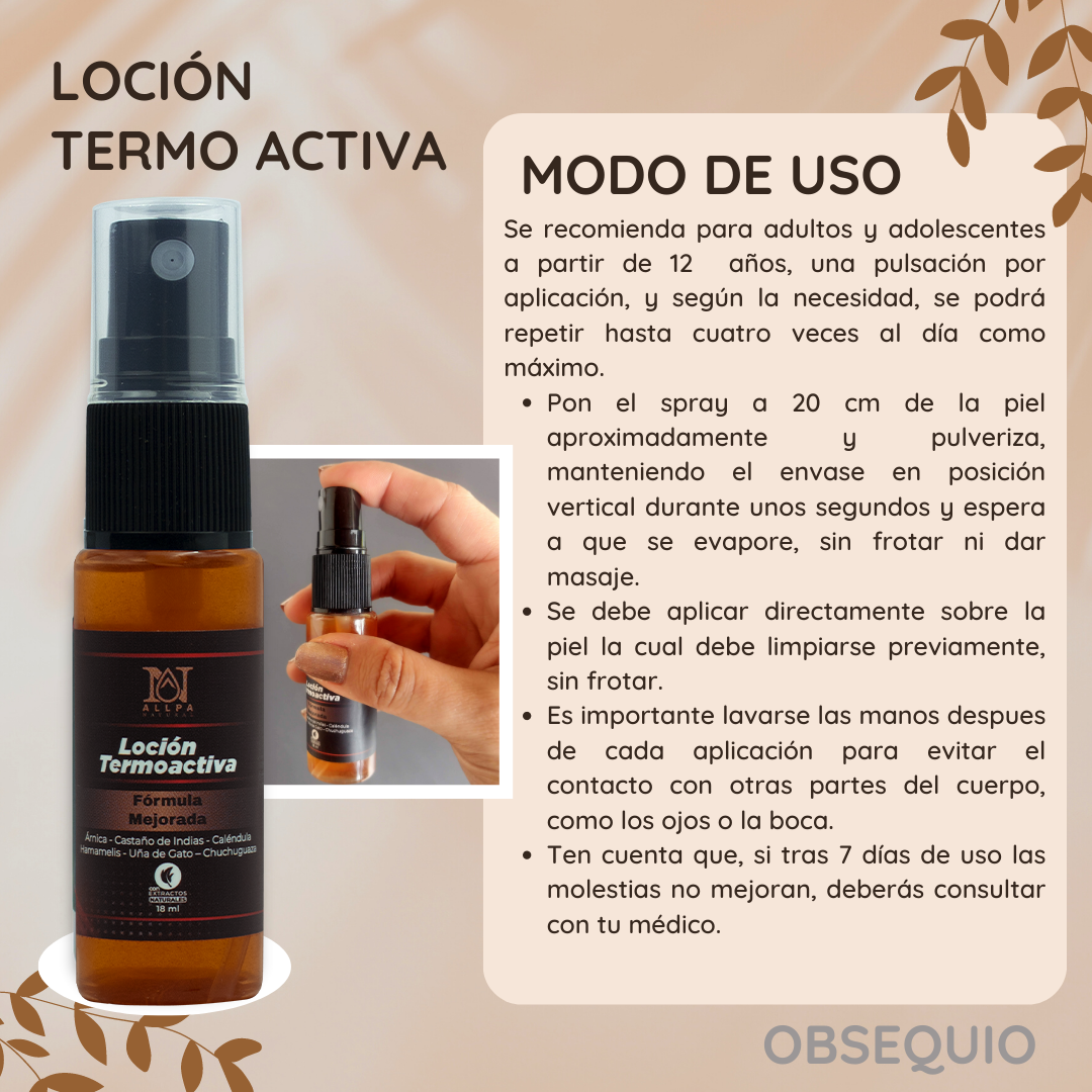 Obsequio Loción Termoactiva